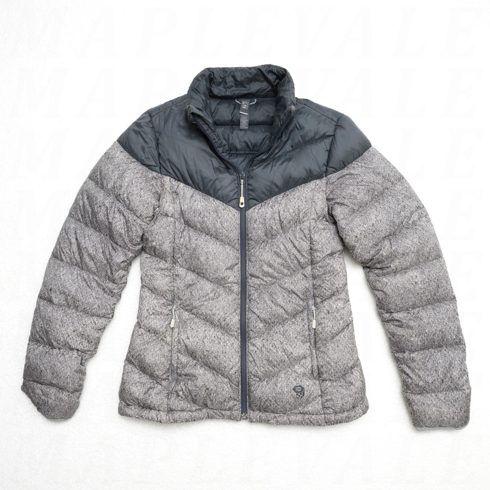 Mountain Hardwear Q.Shield Down Puffer Jacket Women's Sz S Grey Winter Coat